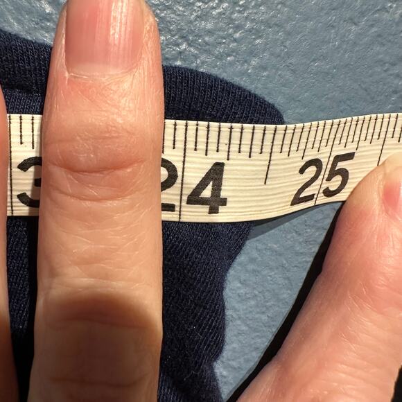 NWT Croft & Barrow Size XXL Knit Sleeveless Top Embroidered Neckline Navy Comfy - Picture 6 of 8